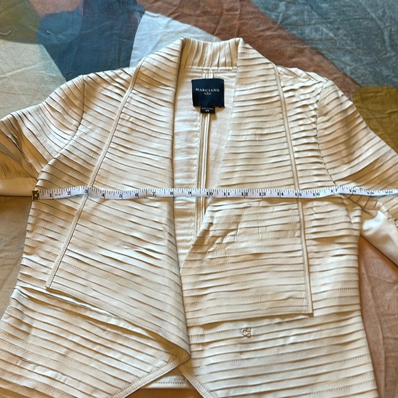 NWT Marciano genuine leather pearl jacket size 8 - Picture 6 of 9
